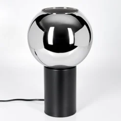Koyoto Boule lumineuse, Lampe de bureau, Lampe à poser Chrome, Fumé, 1 lumière