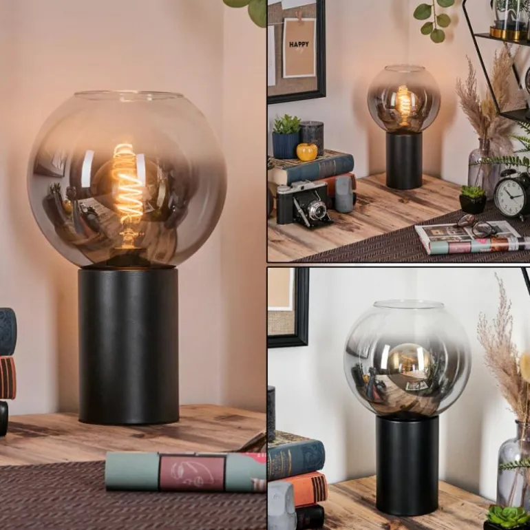 Koyoto Boule lumineuse, Lampe de bureau, Lampe à poser Clair, Fumé, 1 lumière
