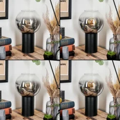 Koyoto Boule lumineuse, Lampe de bureau, Lampe à poser Clair, Fumé, 1 lumière