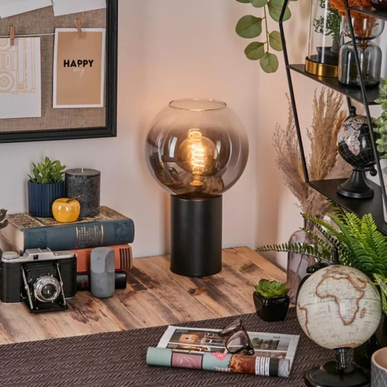 Koyoto Boule lumineuse, Lampe de bureau, Lampe à poser Clair, Fumé, 1 lumière