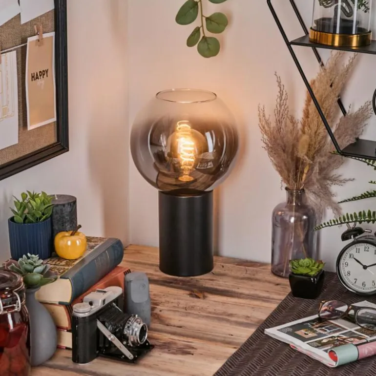 Koyoto Boule lumineuse, Lampe de bureau, Lampe à poser Clair, Fumé, 1 lumière