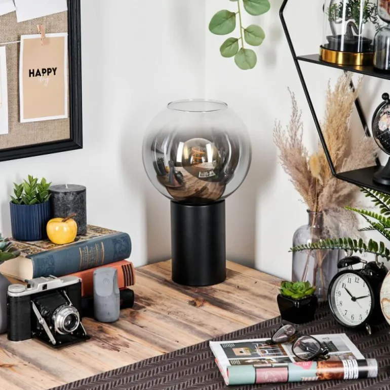 Koyoto Boule lumineuse, Lampe de bureau, Lampe à poser Clair, Fumé, 1 lumière