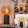 Koyoto Boule lumineuse, Lampe de bureau, Lampe à poser Ambre, 1 lumière