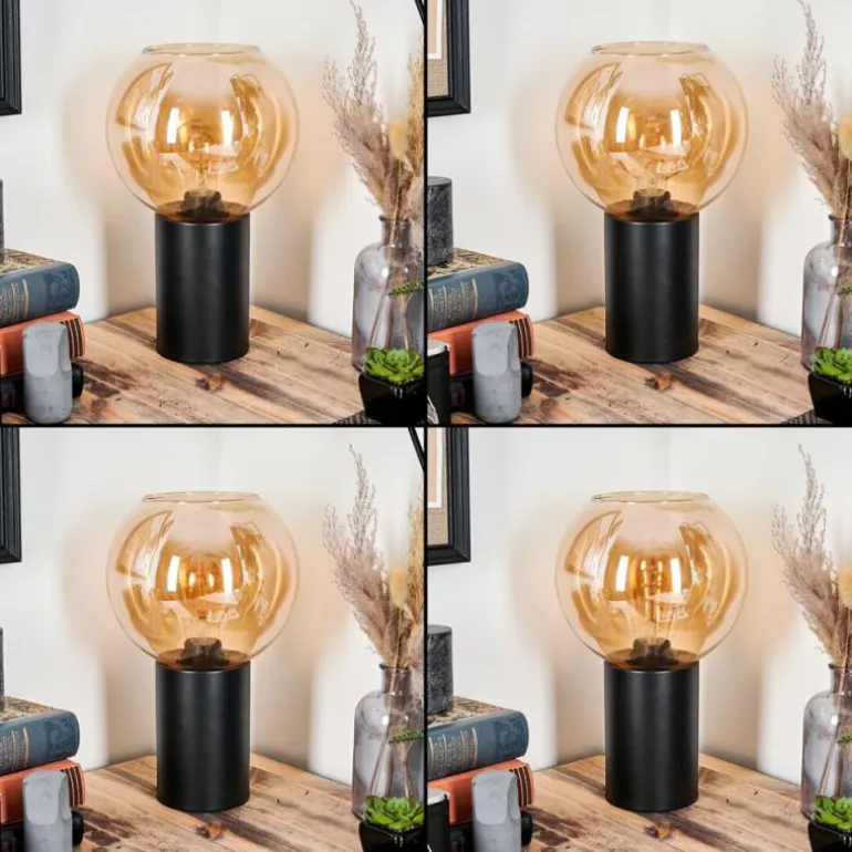 Koyoto Boule lumineuse, Lampe de bureau, Lampe à poser Ambre, 1 lumière