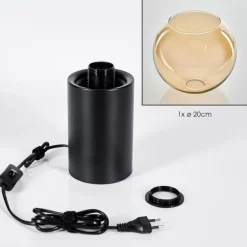 Koyoto Boule lumineuse, Lampe de bureau, Lampe à poser Ambre, 1 lumière