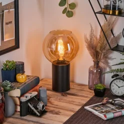 Koyoto Boule lumineuse, Lampe de bureau, Lampe à poser Ambre, 1 lumière
