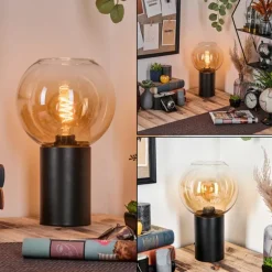 Koyoto Boule lumineuse, Lampe de bureau, Lampe à poser Ambre, Clair, 1 lumière