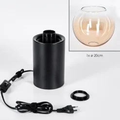 Koyoto Boule lumineuse, Lampe de bureau, Lampe à poser Ambre, Clair, 1 lumière