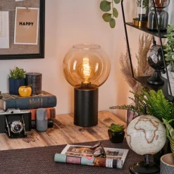Koyoto Boule lumineuse, Lampe de bureau, Lampe à poser Ambre, Clair, 1 lumière