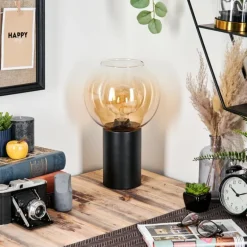 Koyoto Boule lumineuse, Lampe de bureau, Lampe à poser Ambre, Clair, 1 lumière