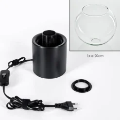 Koyoto Boule lumineuse, Lampe de bureau, Lampe à poser 20 cm Clair, 1 lumière