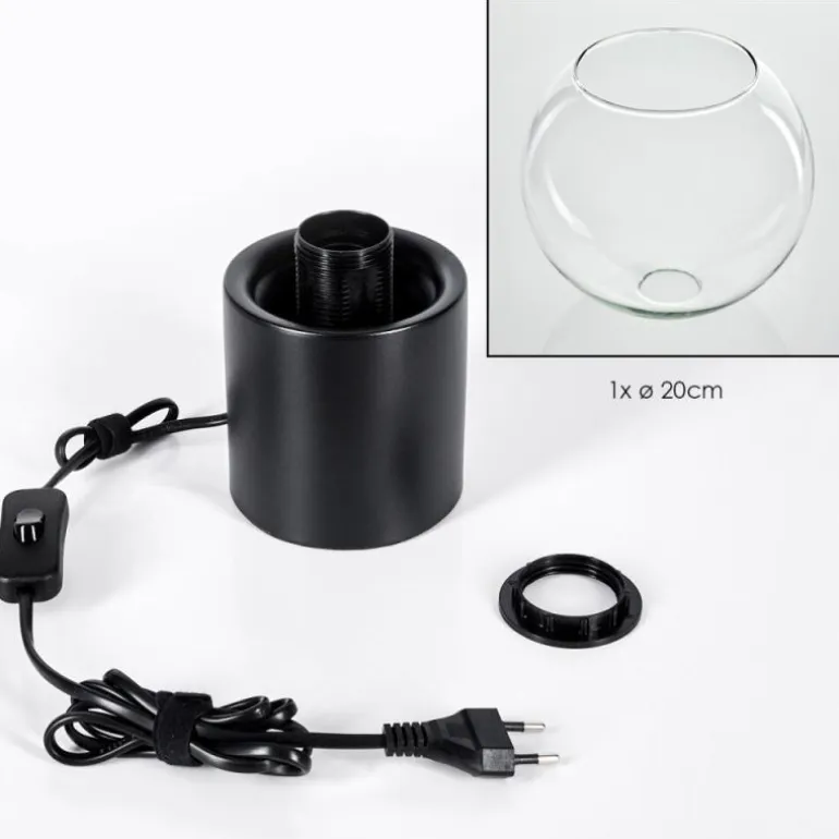 Koyoto Boule lumineuse, Lampe de bureau, Lampe à poser 20 cm Clair, 1 lumière