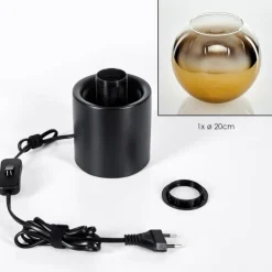 Koyoto Boule lumineuse, Lampe de bureau, Lampe à poser 20 cm Or, Clair, 1 lumière
