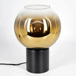 Koyoto Boule lumineuse, Lampe de bureau, Lampe à poser 20 cm Or, Clair, 1 lumière