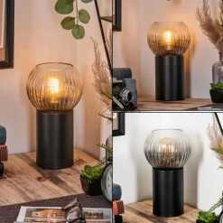 Koyoto Boule lumineuse, Lampe de bureau, Lampe à poser Clair, Fumé, 1 lumière