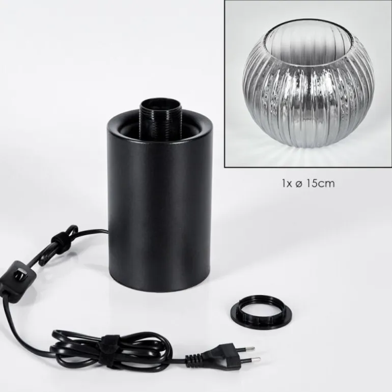 Koyoto Boule lumineuse, Lampe de bureau, Lampe à poser Clair, Fumé, 1 lumière