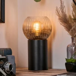 Koyoto Boule lumineuse, Lampe de bureau, Lampe à poser Clair, Fumé, 1 lumière