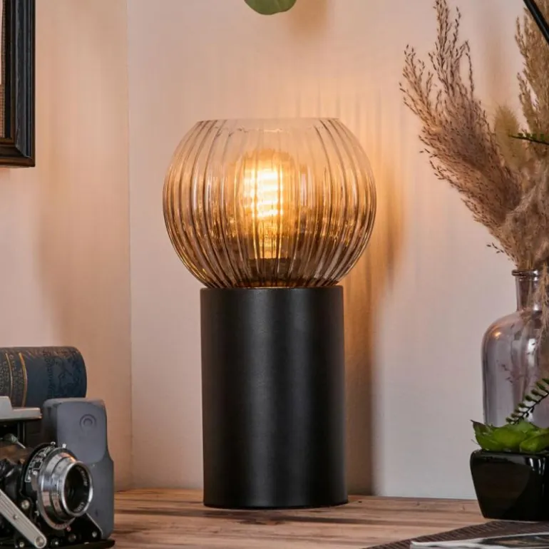 Koyoto Boule lumineuse, Lampe de bureau, Lampe à poser Clair, Fumé, 1 lumière