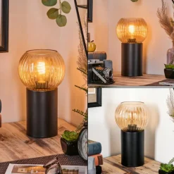 Koyoto Boule lumineuse, Lampe de bureau, Lampe à poser Ambre, 1 lumière