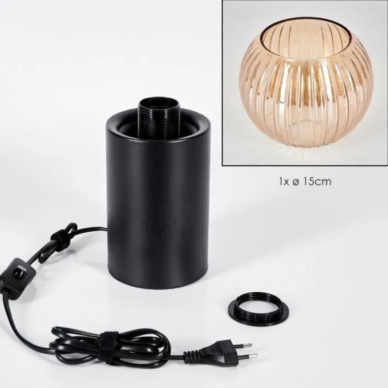 Koyoto Boule lumineuse, Lampe de bureau, Lampe à poser Ambre, 1 lumière