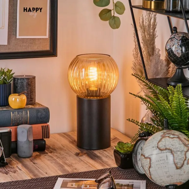 Koyoto Boule lumineuse, Lampe de bureau, Lampe à poser Ambre, 1 lumière