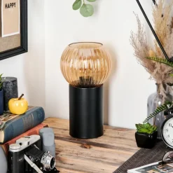 Koyoto Boule lumineuse, Lampe de bureau, Lampe à poser Ambre, 1 lumière