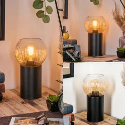 Koyoto Boule lumineuse, Lampe de bureau, Lampe à poser Ambre, Clair, 1 lumière