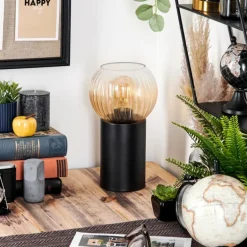 Koyoto Boule lumineuse, Lampe de bureau, Lampe à poser Ambre, Clair, 1 lumière