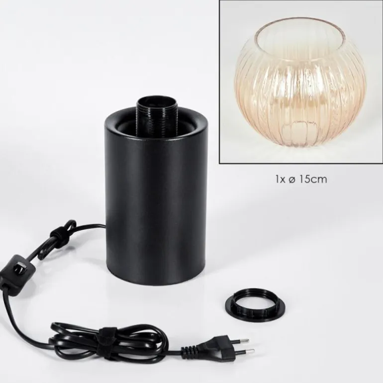 Koyoto Boule lumineuse, Lampe de bureau, Lampe à poser Ambre, Clair, 1 lumière