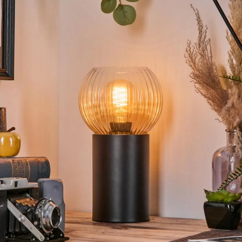 Koyoto Boule lumineuse, Lampe de bureau, Lampe à poser Ambre, Clair, 1 lumière