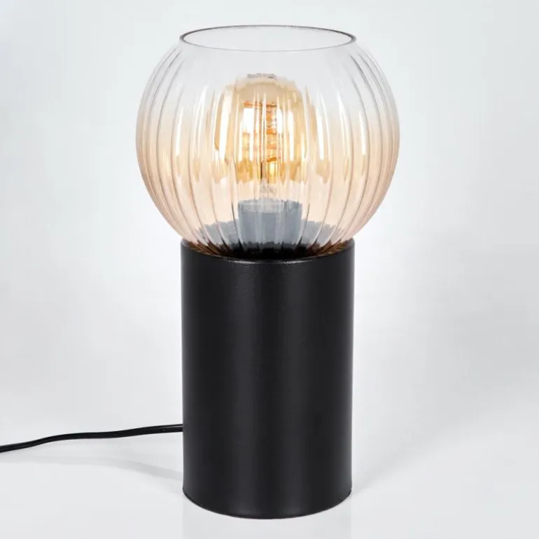 Koyoto Boule lumineuse, Lampe de bureau, Lampe à poser Ambre, Clair, 1 lumière