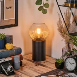 Koyoto Boule lumineuse, Lampe de bureau, Lampe à poser Ambre, Clair, 1 lumière