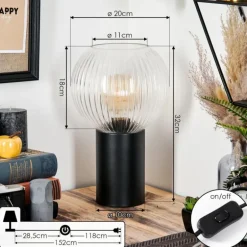 Koyoto Boule lumineuse, Lampe de bureau, Lampe à poser Clair, 1 lumière