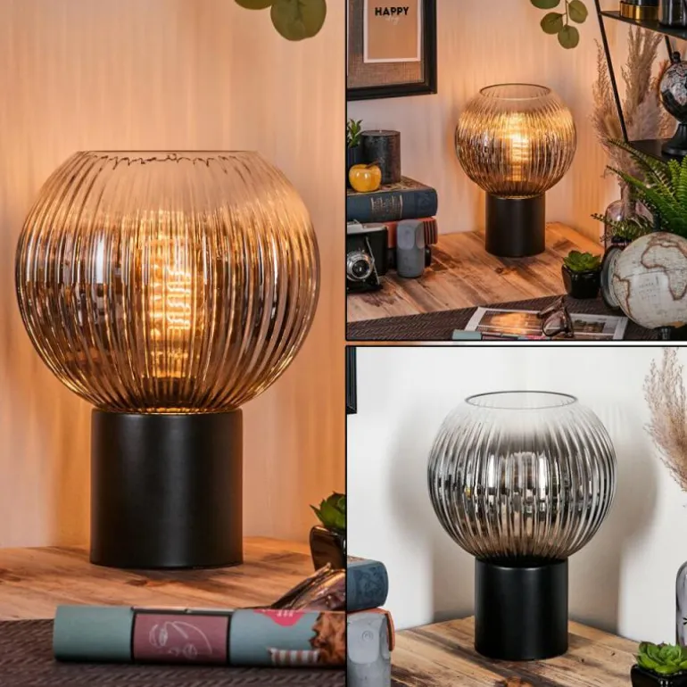 Koyoto Boule lumineuse, Lampe de bureau, Lampe à poser Clair, Fumé, 1 lumière
