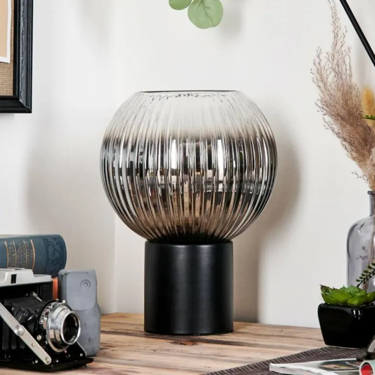 Koyoto Boule lumineuse, Lampe de bureau, Lampe à poser Clair, Fumé, 1 lumière