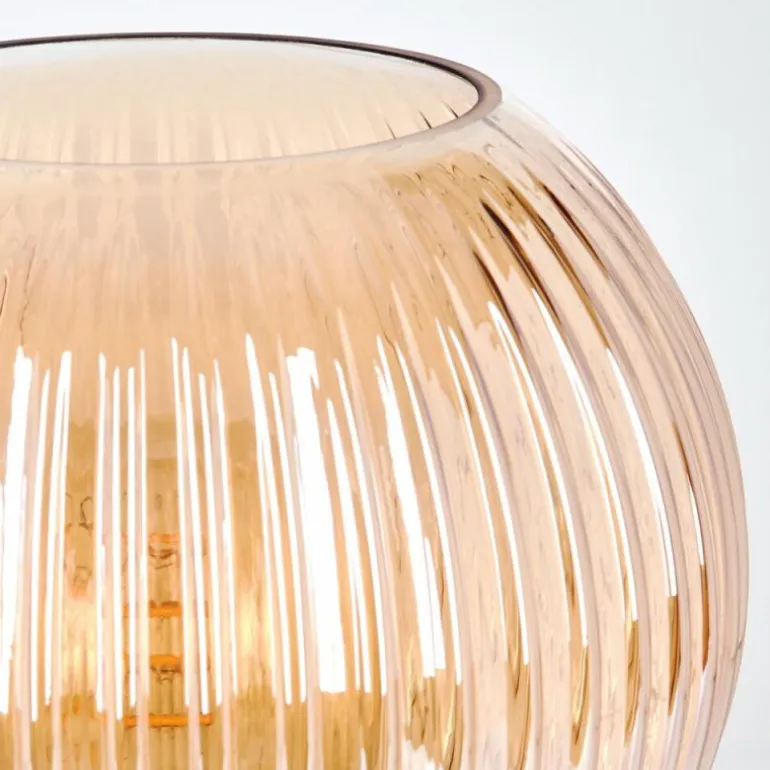 Koyoto Boule lumineuse, Lampe de bureau, Lampe à poser Ambre, 1 lumière