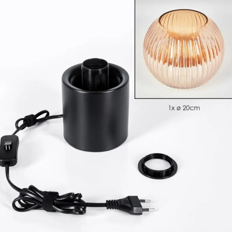 Koyoto Boule lumineuse, Lampe de bureau, Lampe à poser Ambre, 1 lumière