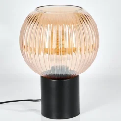 Koyoto Boule lumineuse, Lampe de bureau, Lampe à poser Ambre, 1 lumière