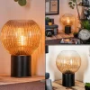 Koyoto Boule lumineuse, Lampe de bureau, Lampe à poser Ambre, Clair, 1 lumière