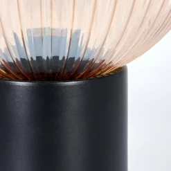 Koyoto Boule lumineuse, Lampe de bureau, Lampe à poser Ambre, Clair, 1 lumière