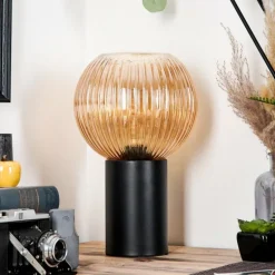 Koyoto Boule lumineuse, Lampe de bureau, Lampe à poser 11 cm Ambre, 1 lumière