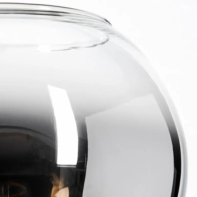 Koyoto Boule lumineuse, Lampe de bureau, Lampe à poser Chrome, Clair, Fumé, 1 lumière