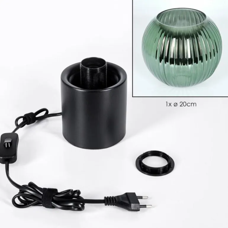 Koyoto Boule lumineuse, Lampe de bureau, Lampe à poser Vert, 1 lumière