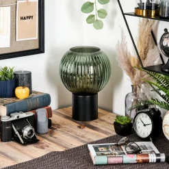 Koyoto Boule lumineuse, Lampe de bureau, Lampe à poser Vert, 1 lumière