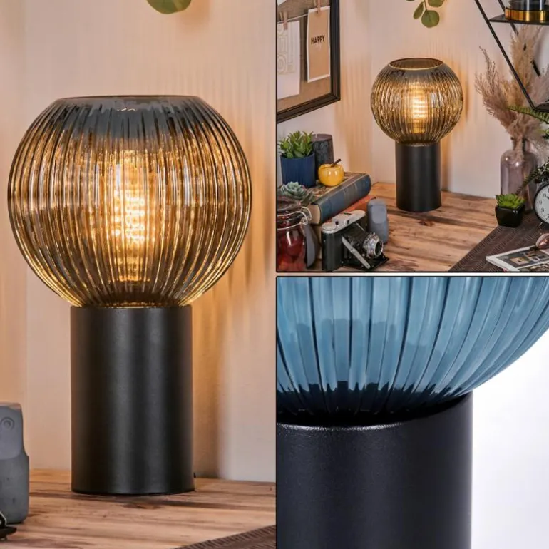 Koyoto Boule lumineuse, Lampe de bureau, Lampe à poser 20 cm Bleu, 1 lumière