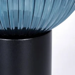 Koyoto Boule lumineuse, Lampe de bureau, Lampe à poser 20 cm Bleu, 1 lumière