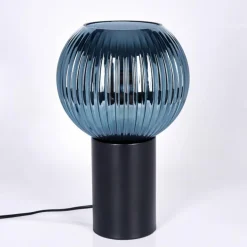 Koyoto Boule lumineuse, Lampe de bureau, Lampe à poser 20 cm Bleu, 1 lumière