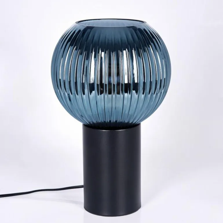 Koyoto Boule lumineuse, Lampe de bureau, Lampe à poser 20 cm Bleu, 1 lumière