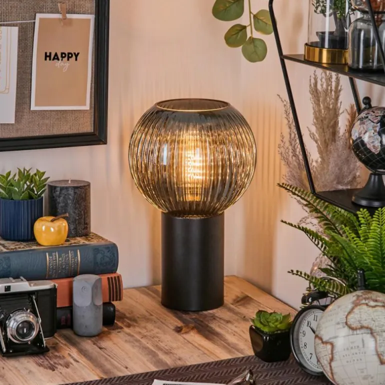 Koyoto Boule lumineuse, Lampe de bureau, Lampe à poser 20 cm Bleu, 1 lumière