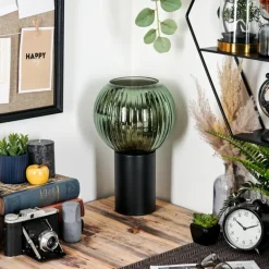 Koyoto Boule lumineuse, Lampe de bureau, Lampe à poser 20 cm Vert, 1 lumière